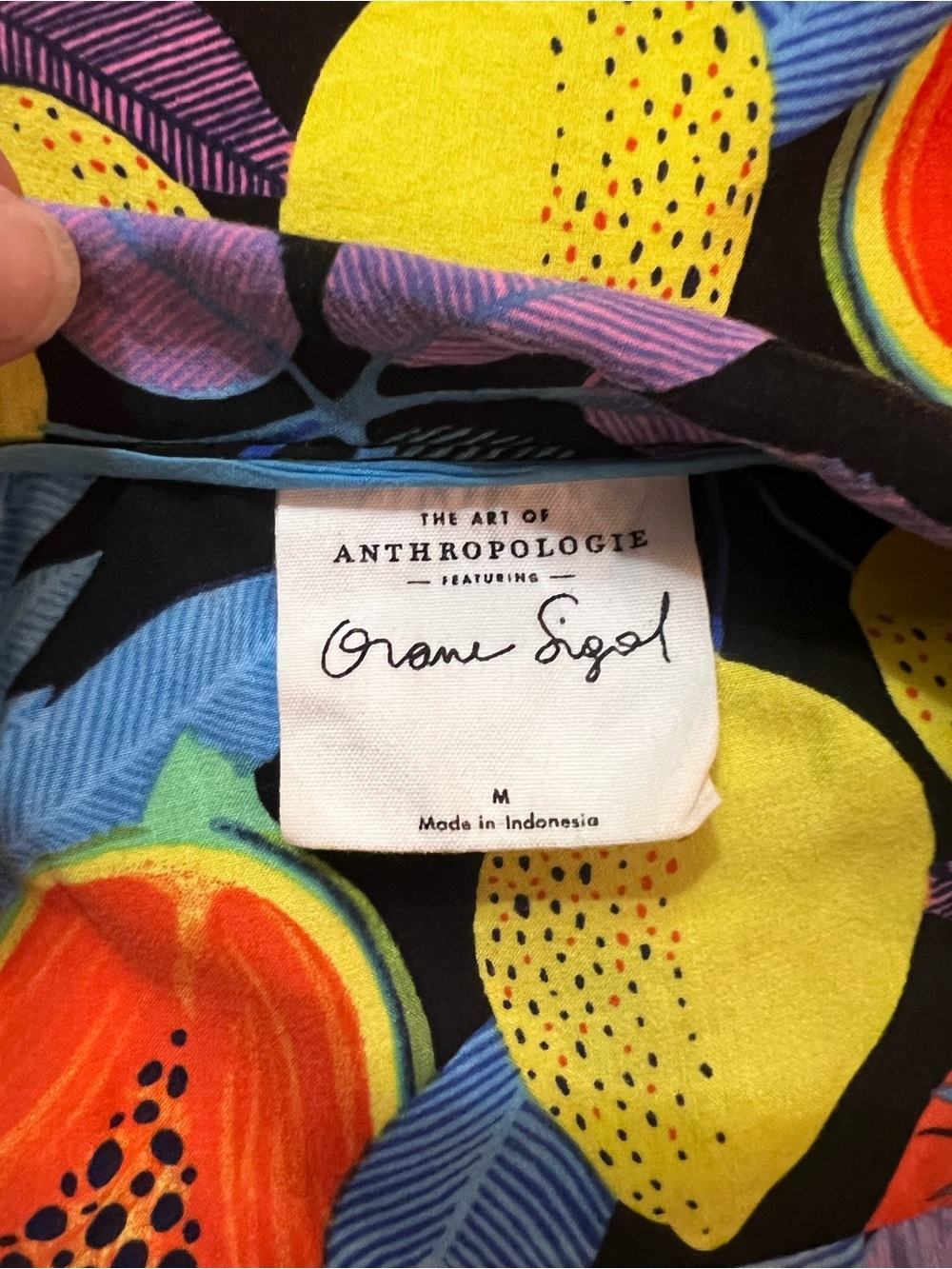 Anthropologie x Orane Sigal Bonanza Surf Tropical Fruit Shirt M - Picture 8 of 10